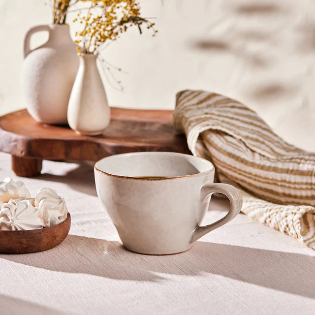 Lisa Reactive Beige Bone China Mug, 520ml