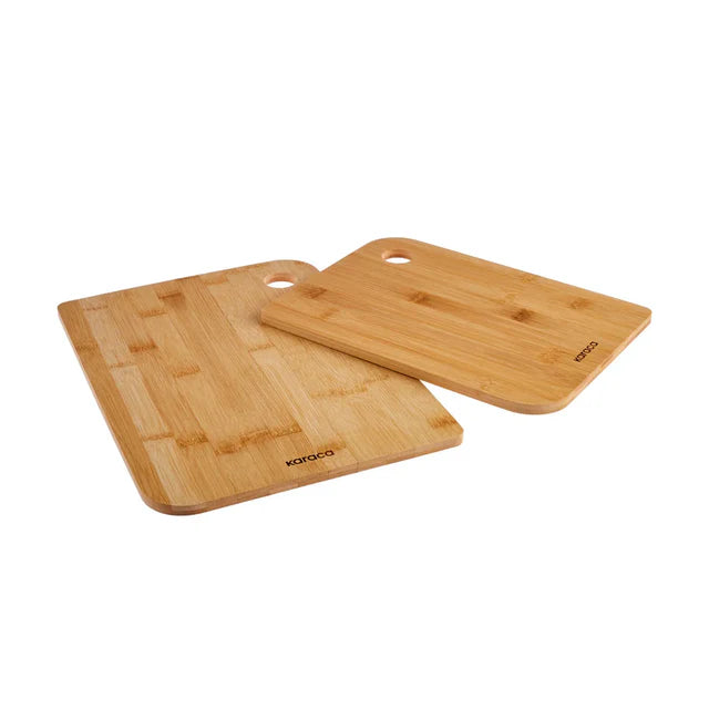 Azur 2 Piece Bamboo Chopping Board, Wood