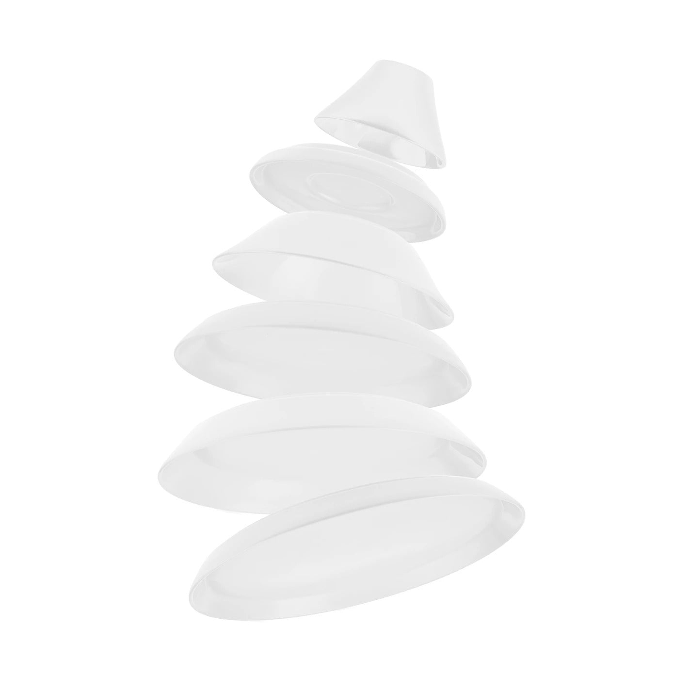 Karaca Hussein Chalayan Digital 6-Piece Fine Pearl Dinner Set, White