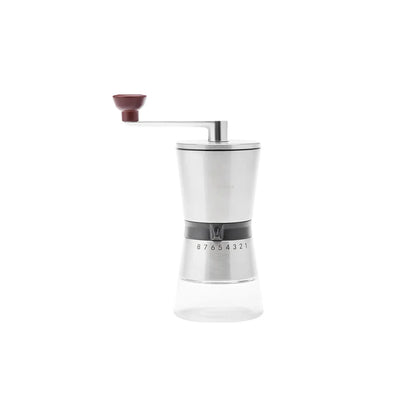 Manual Coffee Grinder, 17cm, Silver Black Brown