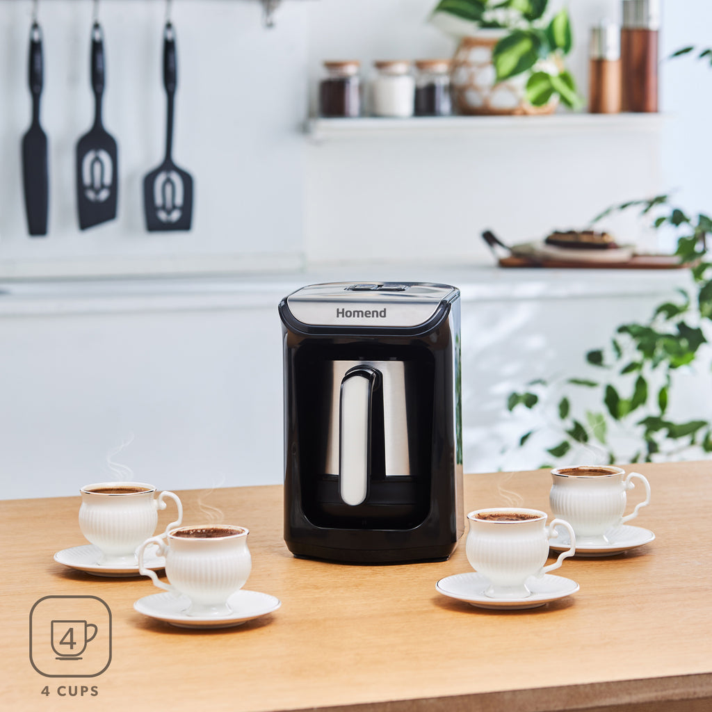 Homend Pottoman 1884UK Talking Coffee, Hot Chocolate Maker and Milk Frother