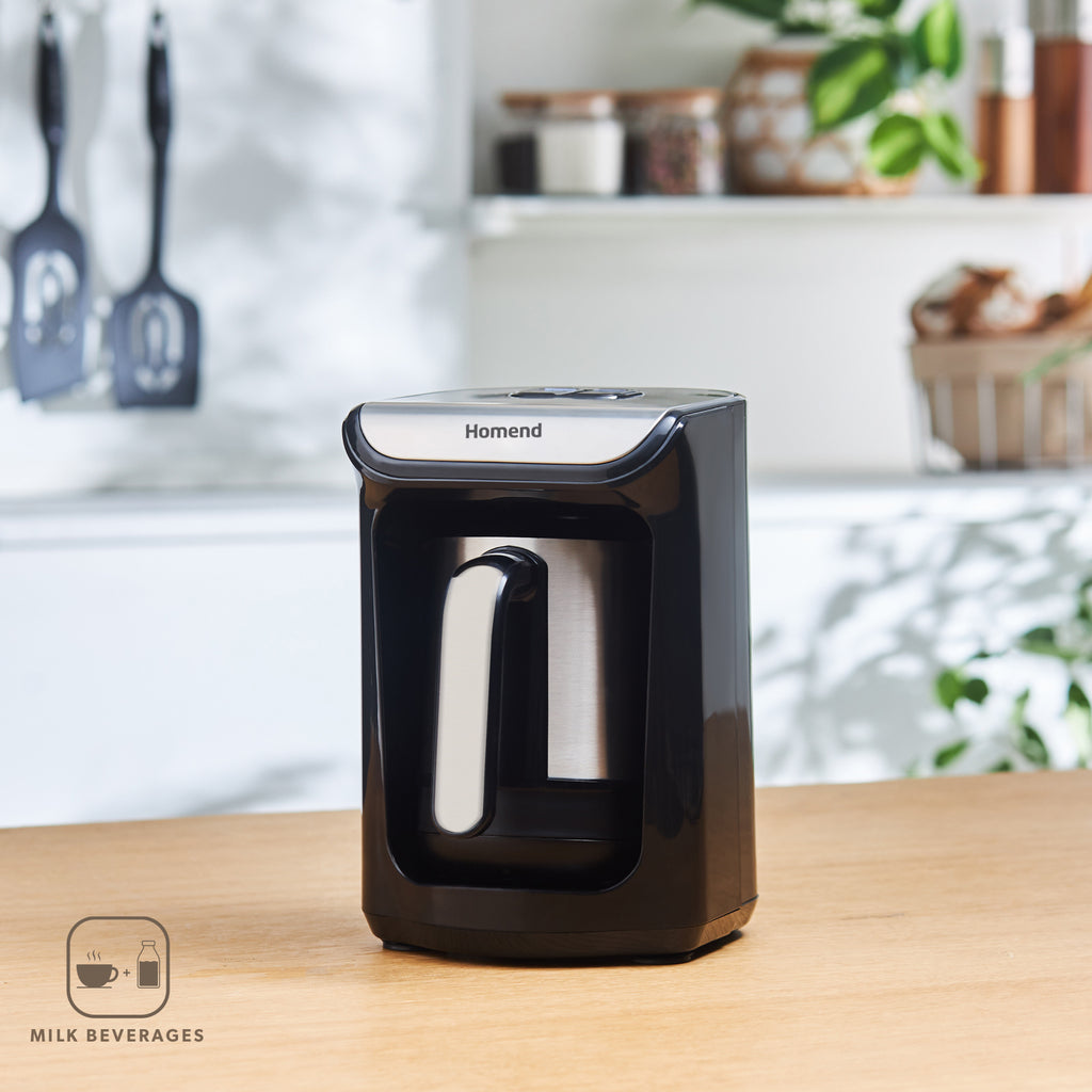 Homend Pottoman 1884UK Talking Coffee, Hot Chocolate Maker and Milk Frother