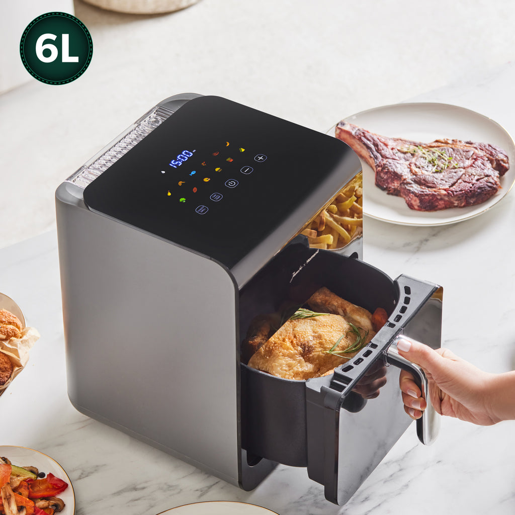 Homend Airfryday 2507UK with Steam Function 12 Different Programmes Touch Screen 6L Air Fryer