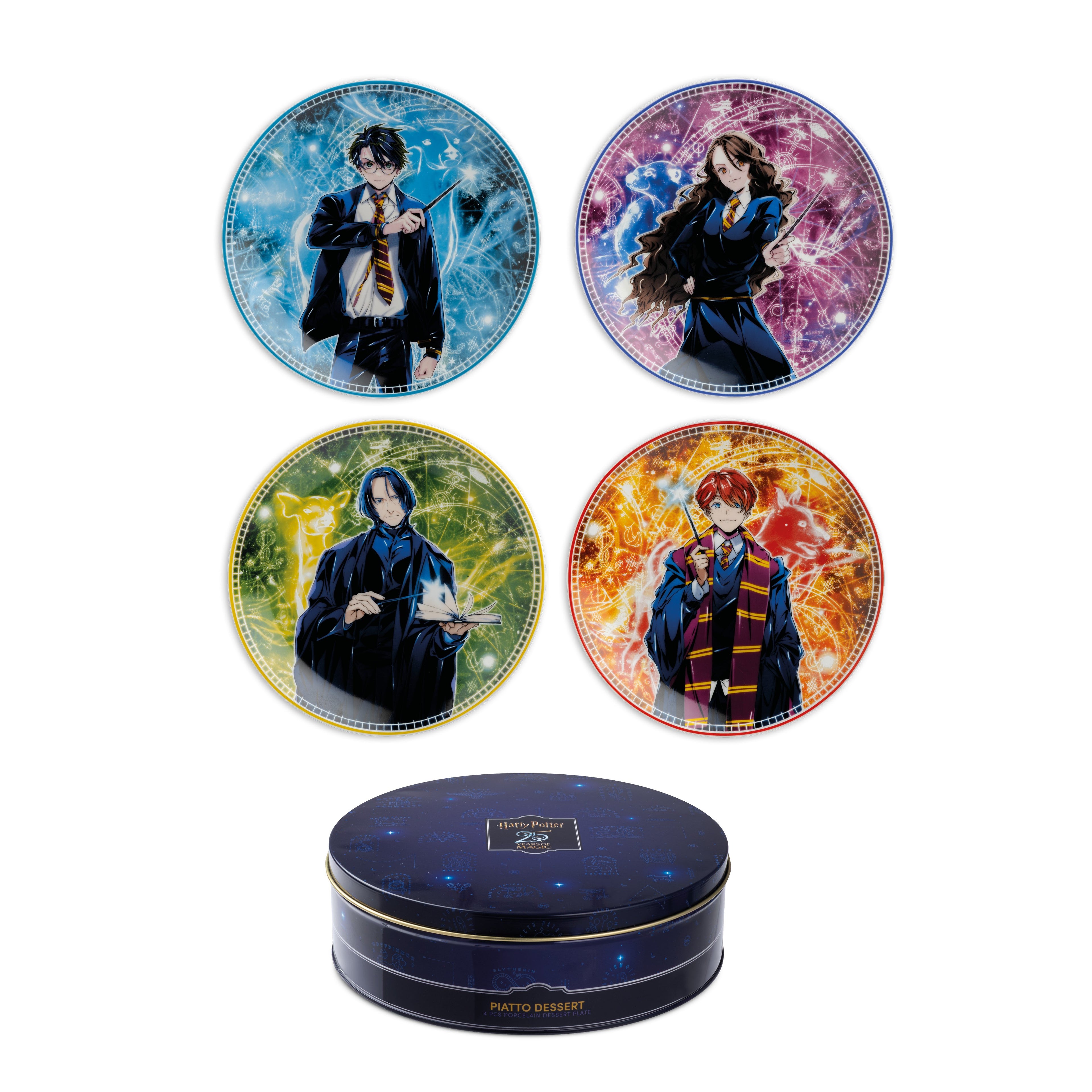 4 PCS Dessert Plates Mixed Harry Potter D19