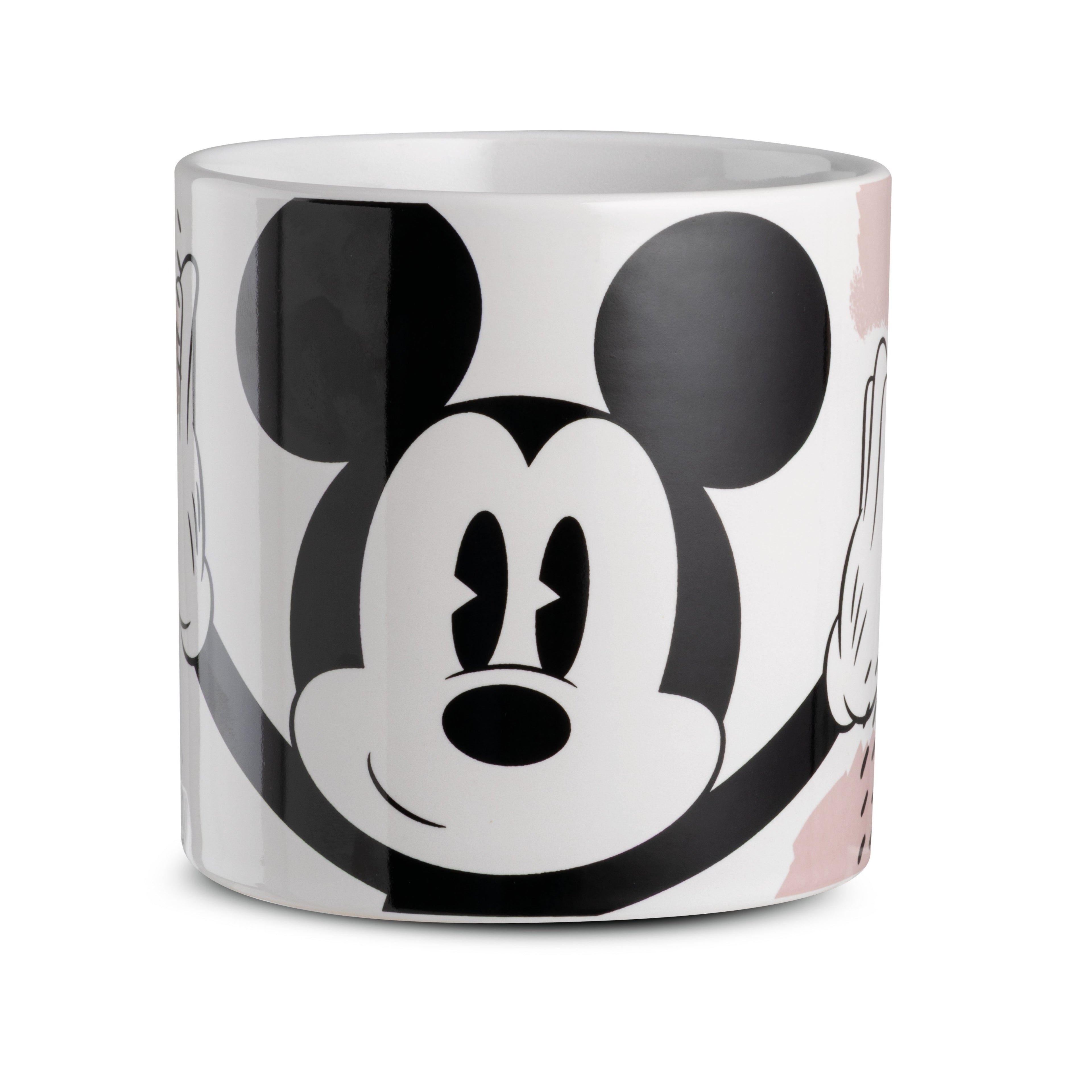 2 PC Cachepot Mickey Mouse Grey Enjoy CM12X12