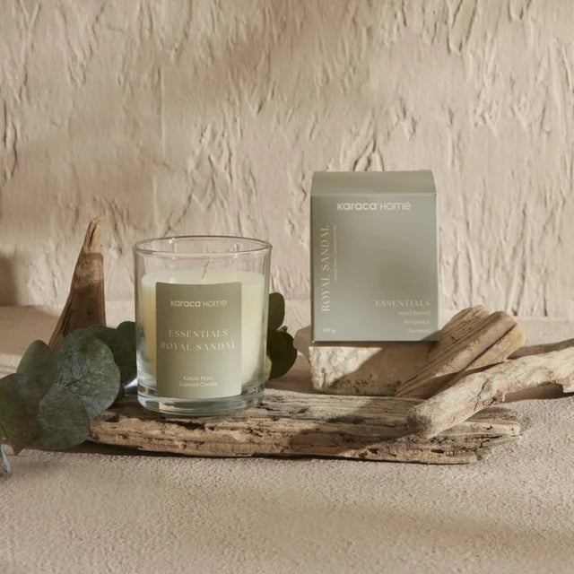 Karaca Home Essential Royal Sandal Candle, Khaki