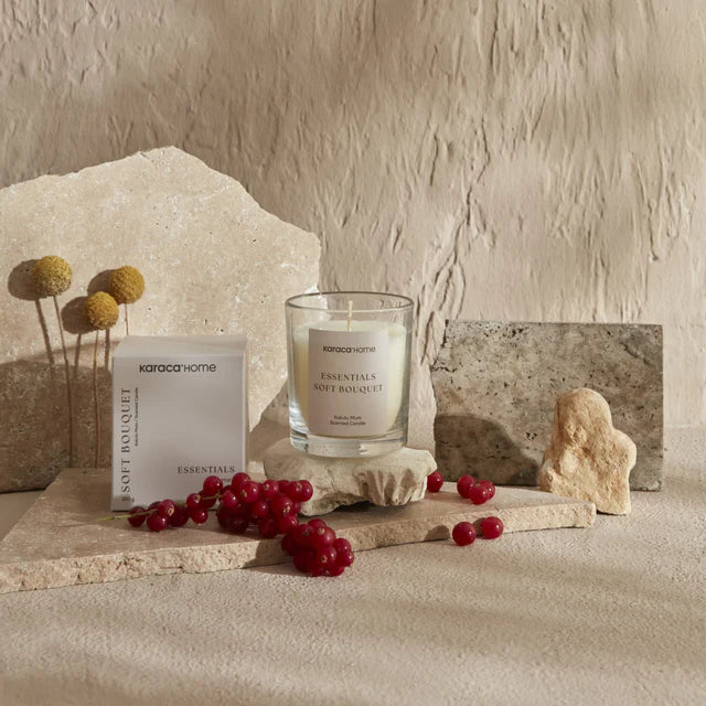 Karaca Home Essentials Soft Bouquet Candle, Light Pink