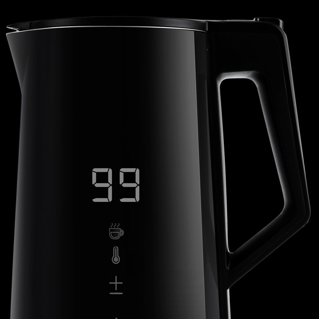 Homend Smart Heatrow 1616UK Touchscreen, Double Layered, Stainless Steel, Silent Cool Touch, XL Kettle accessible via Wi-Fi