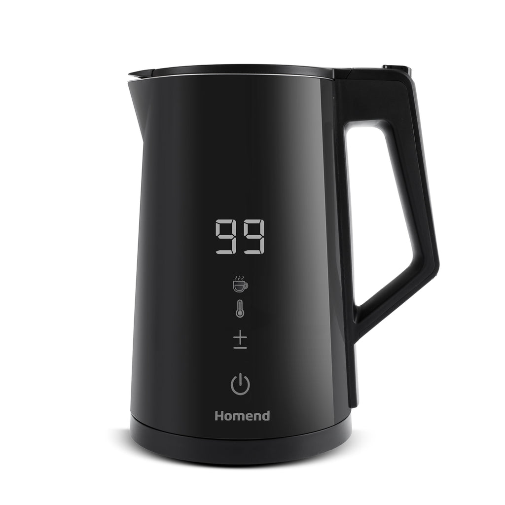Homend Smart Heatrow 1616UK Touchscreen, Double Layered, Stainless Steel, Silent Cool Touch, XL Kettle accessible via Wi-Fi