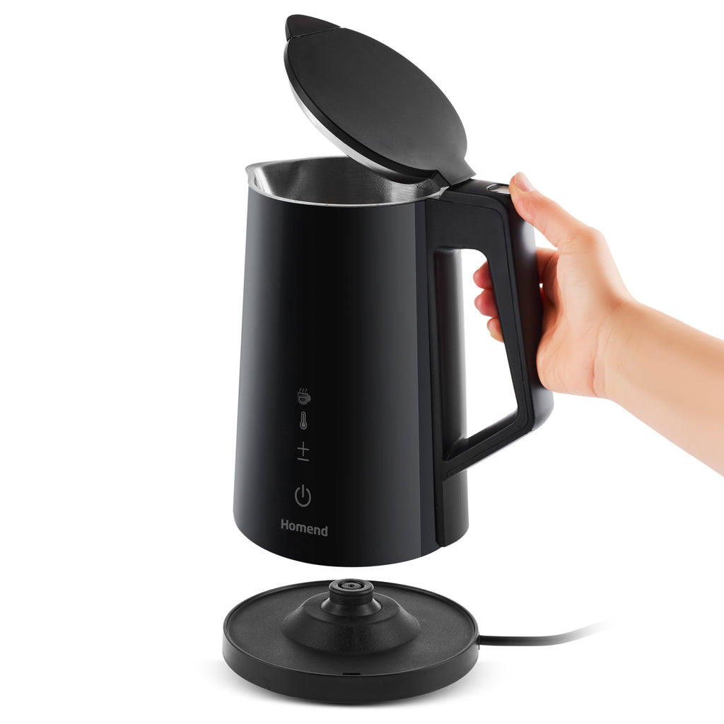 Homend Smart Heatrow 1616UK Touchscreen, Double Layered, Stainless Steel, Silent Cool Touch, XL Kettle accessible via Wi-Fi