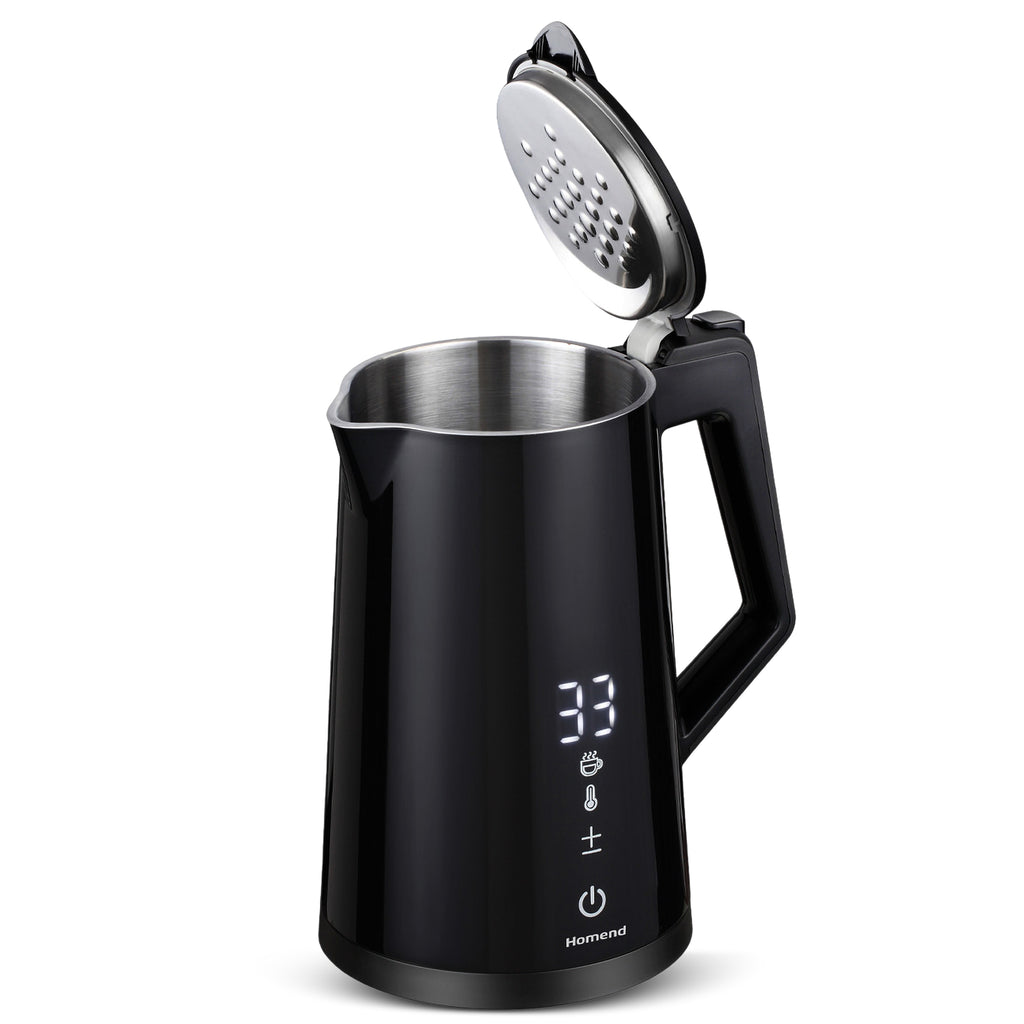 Homend Smart Heatrow 1616UK Touchscreen, Double Layered, Stainless Steel, Silent Cool Touch, XL Kettle accessible via Wi-Fi