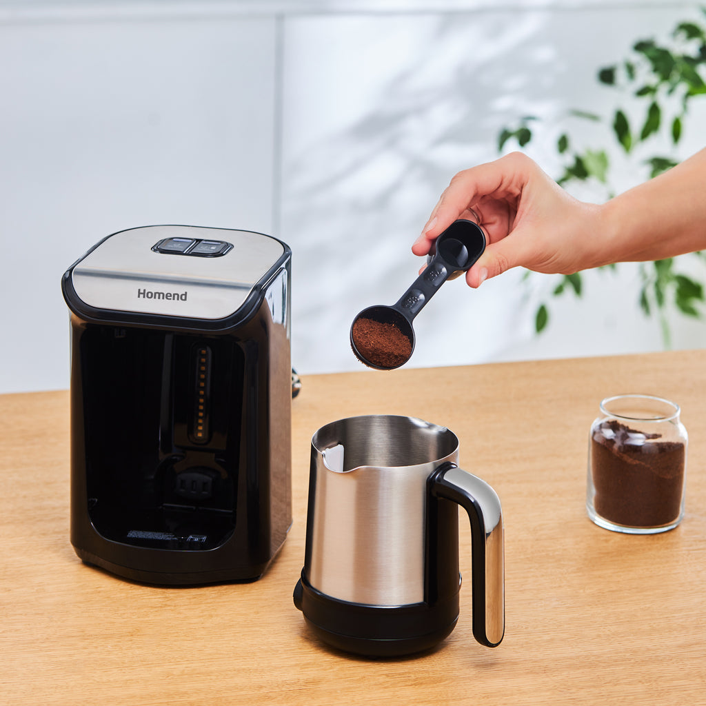 Homend Pottoman 1884UK Talking Coffee, Hot Chocolate Maker and Milk Frother