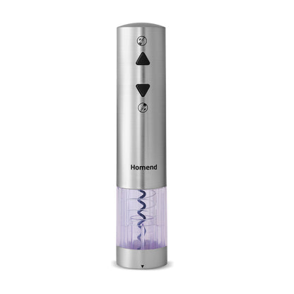 Homend Wine Up 2201UK Cordless Rechargeable Automatic Wine Opener (Electric Corkscrew) with Foil Cutter