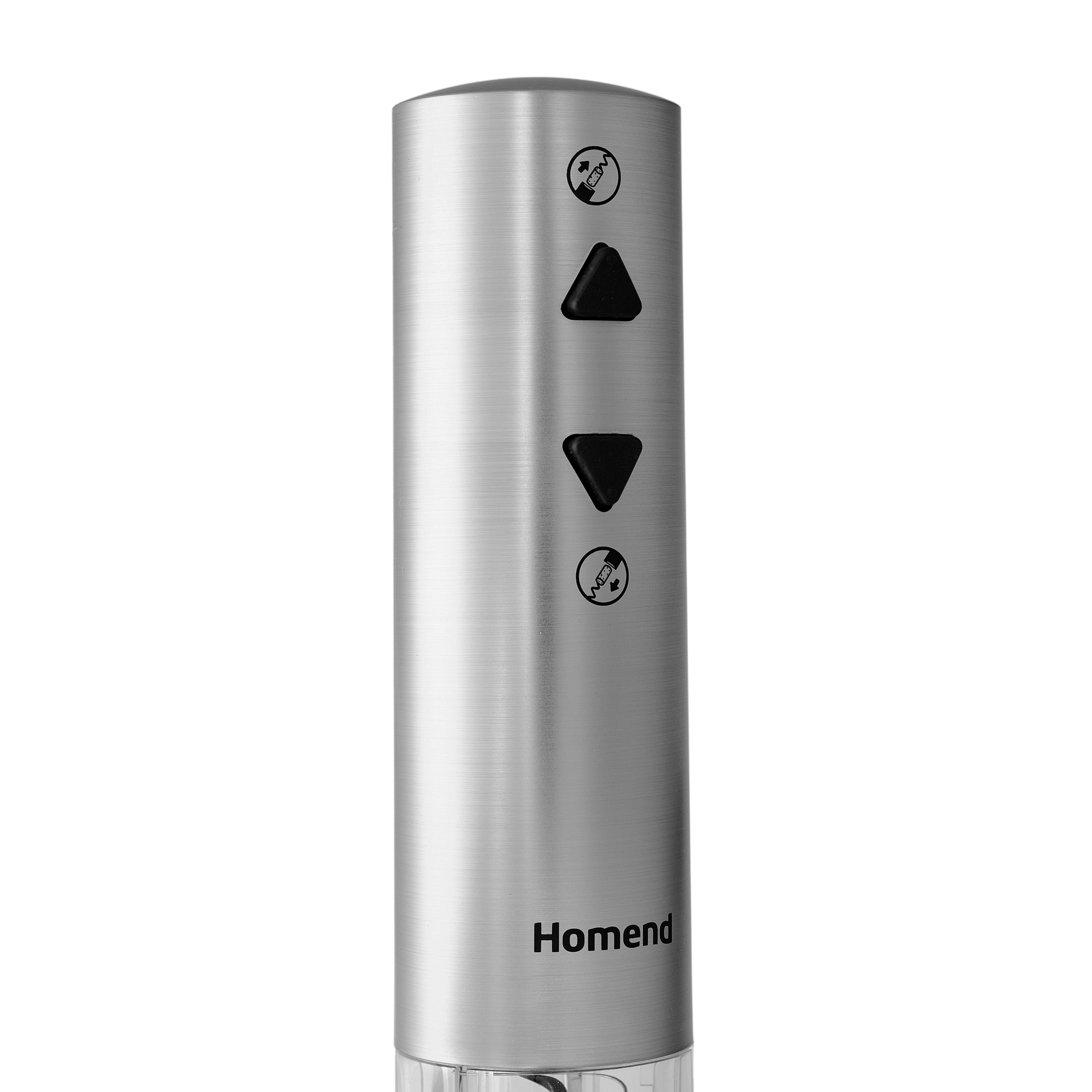 Homend Wine Up 2201UK Cordless Rechargeable Automatic Wine Opener (Electric Corkscrew) with Foil Cutter