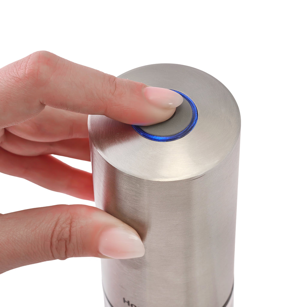 Homend Grindgo 6004UK Electric Salt and Pepper Grinder, Rechargeable with LED Light and Adjustable Grind Seasoning Mill