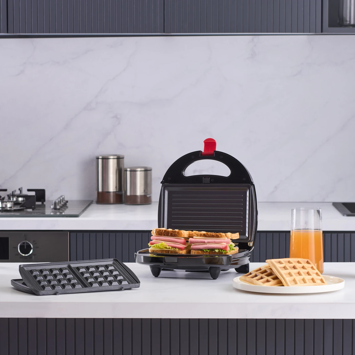 Homend Toastbuster 1325UK 2-in-1 Panini Press & Waffle Maker