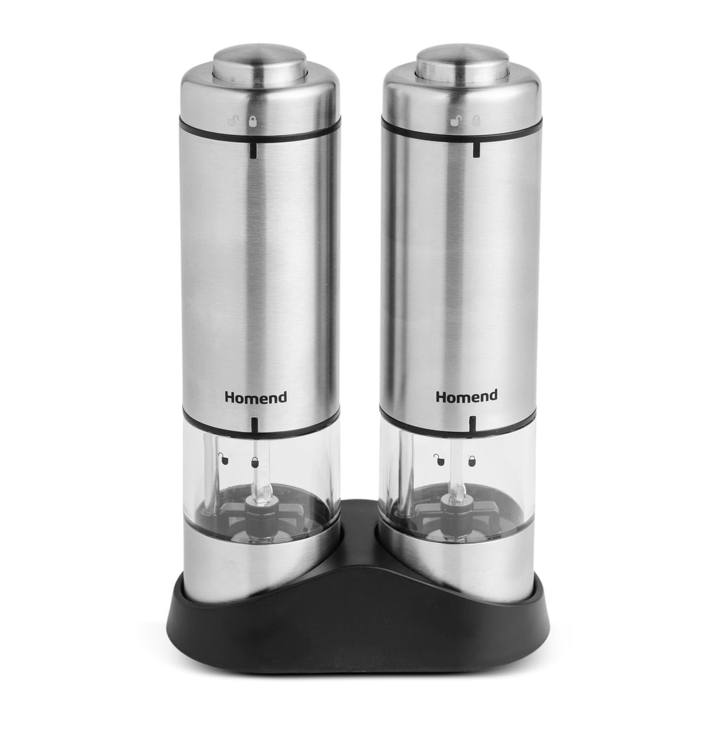 Homend Grindgo 6005UK Electric Salt & Pepper Grinder with Battery
