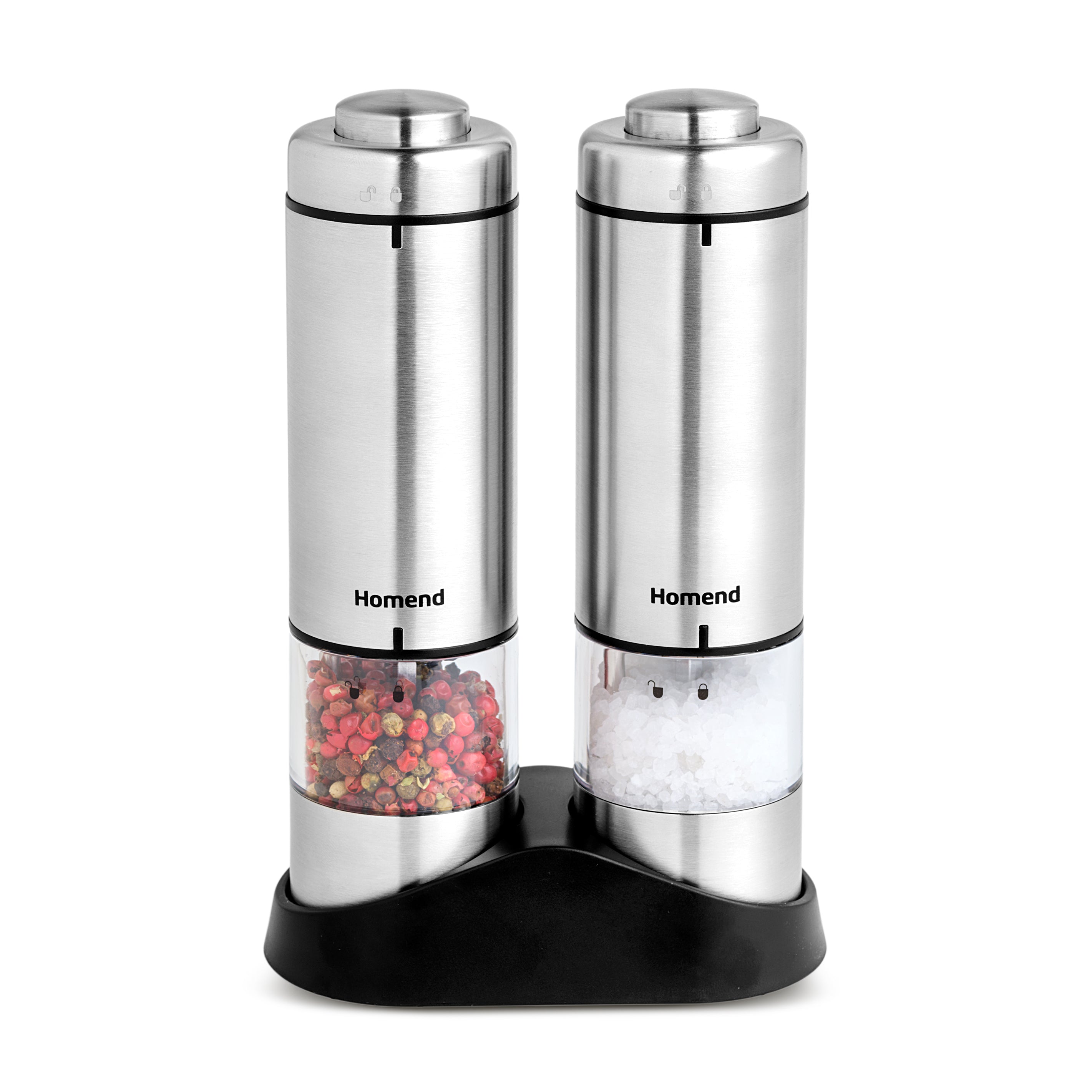 Homend Grindgo 6005UK Electric Salt & Pepper Grinder with Battery