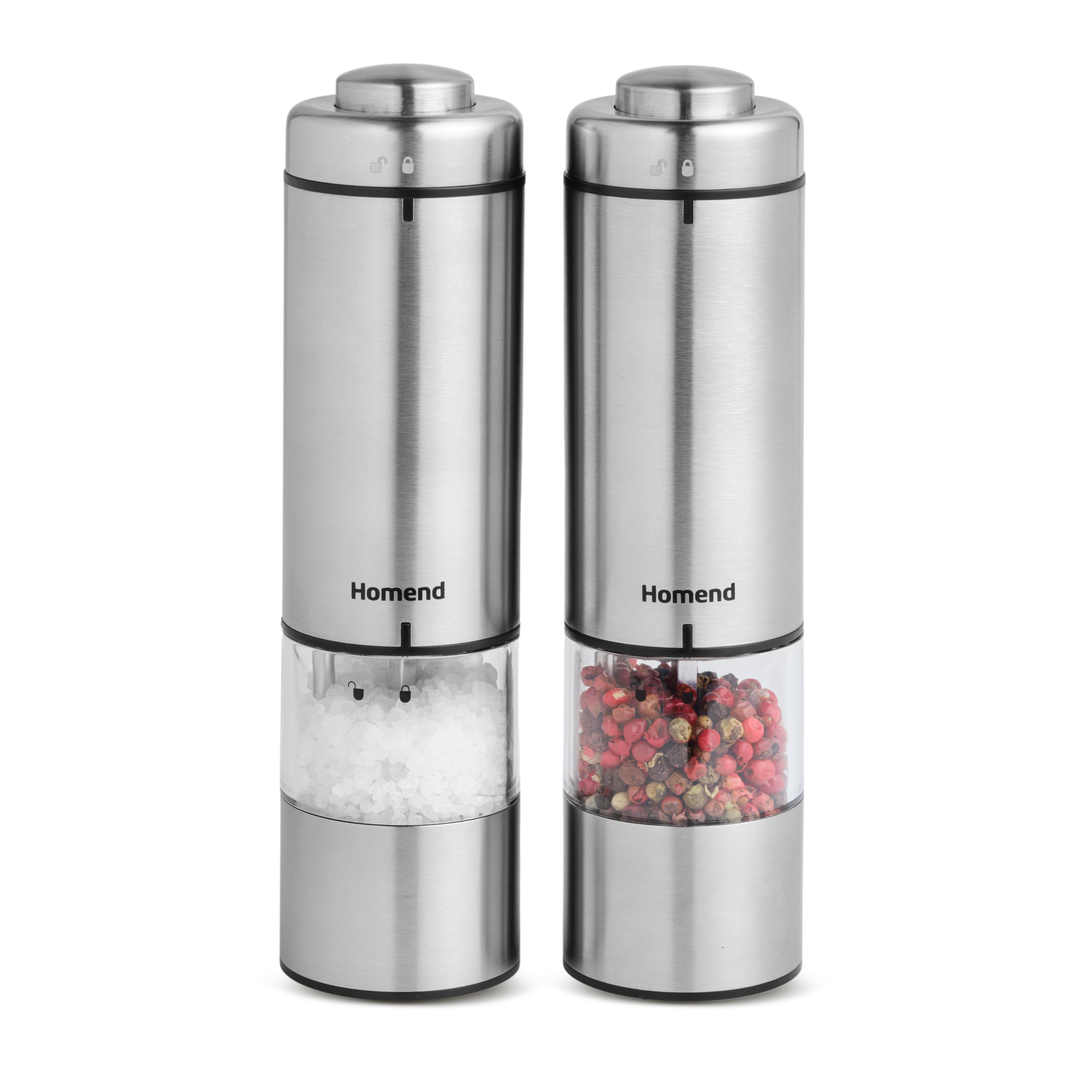 Homend Grindgo 6005UK Electric Salt & Pepper Grinder with Battery