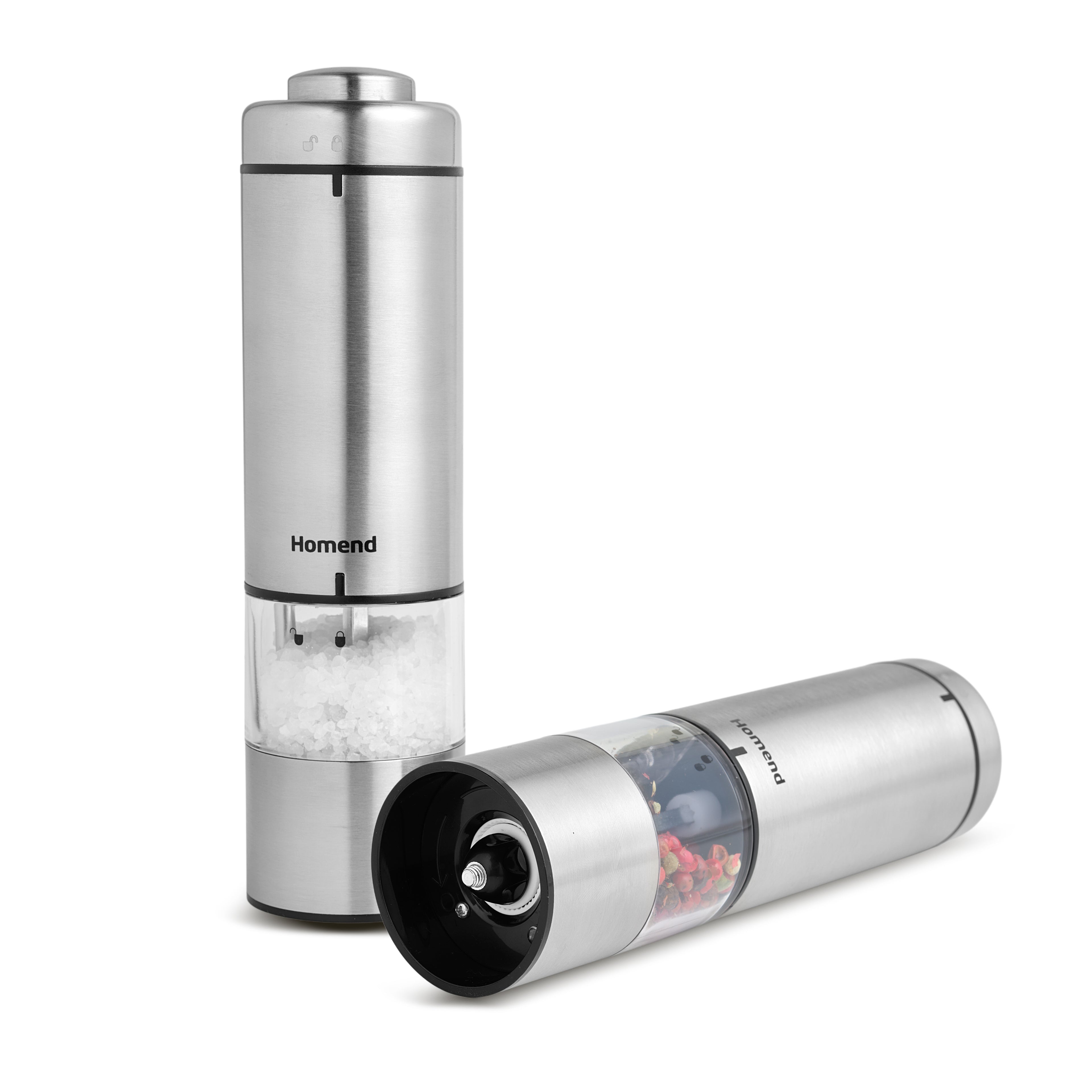 Homend Grindgo 6005UK Electric Salt & Pepper Grinder with Battery