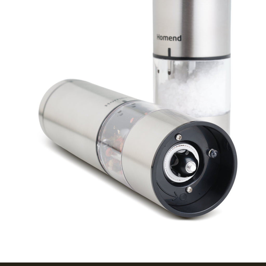 Homend Grindgo 6005UK Electric Salt & Pepper Grinder with Battery