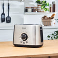 Homend Breadfast 1502UK with 2 Wide Slots Toaster, 9 Browning Levels Defrost and Reheat Functions