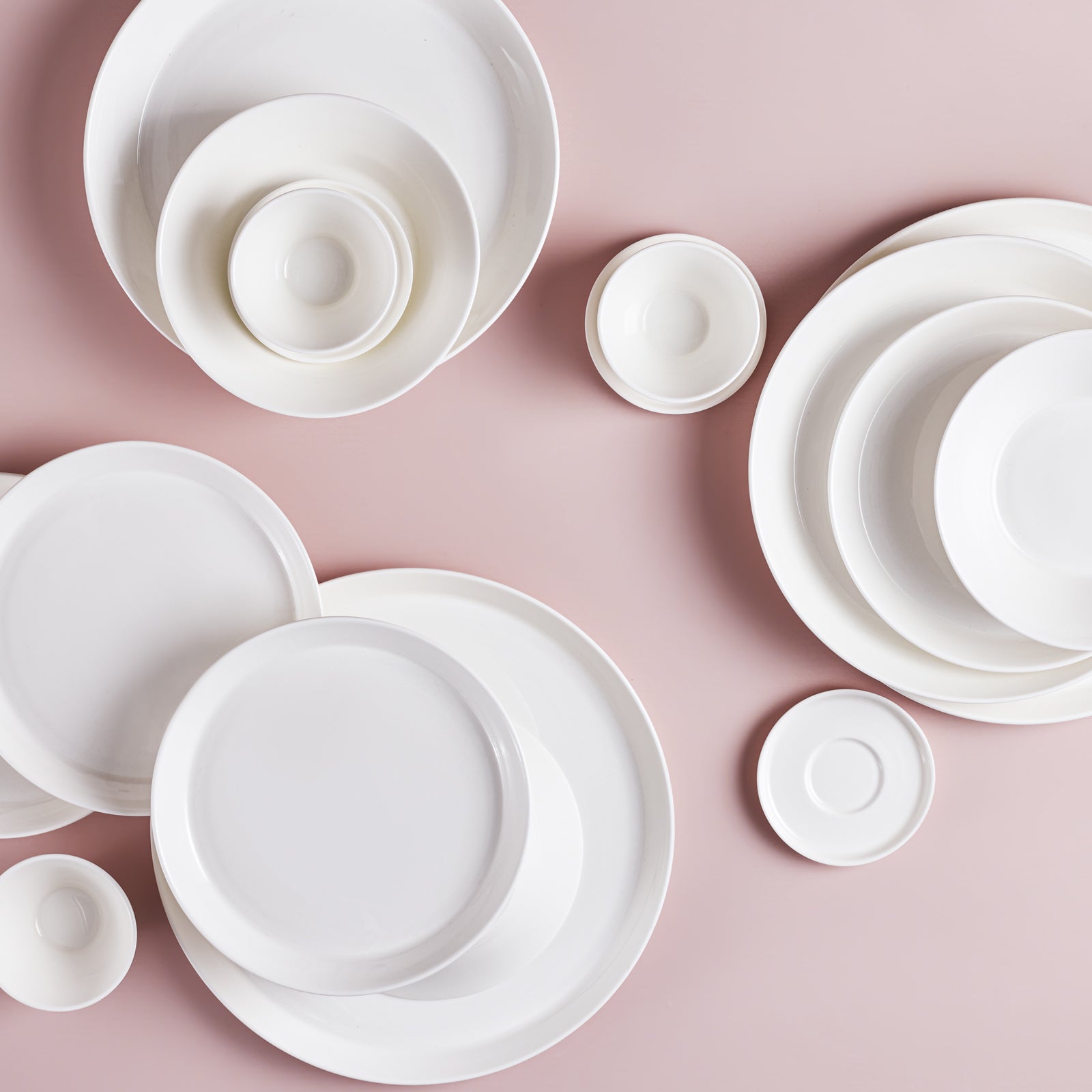 Karaca Hussein Chalayan Digital 6-Piece Fine Pearl Dinner Set, White