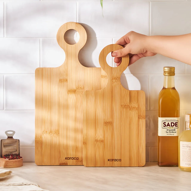 Dara 2 Piece Bamboo Chopping Board, Wood