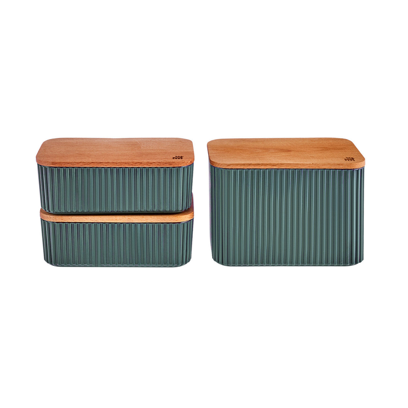 Massimo 3 Piece Storage Container Set, Green