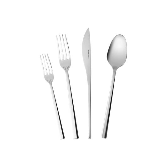 Karaca New Everest 16-Piece Stainless Steel Cutlery Set for 4 People, Silver