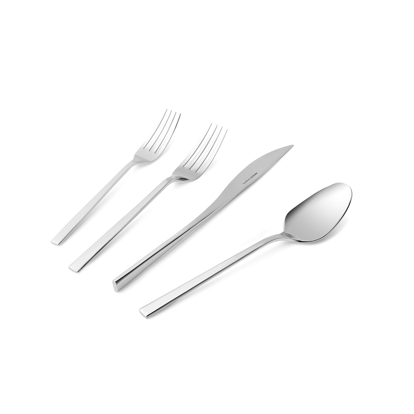 Karaca New Everest 16-Piece Stainless Steel Cutlery Set for 4 People, Silver