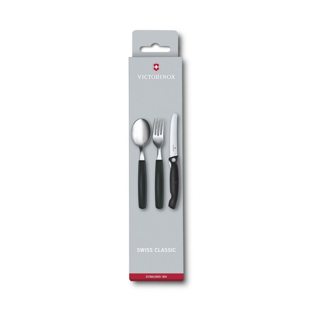 Swiss Classic Paring Knife, Fork and Spoon Set