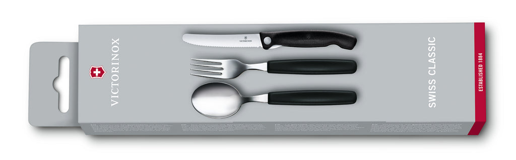 Swiss Classic Paring Knife, Fork and Spoon Set