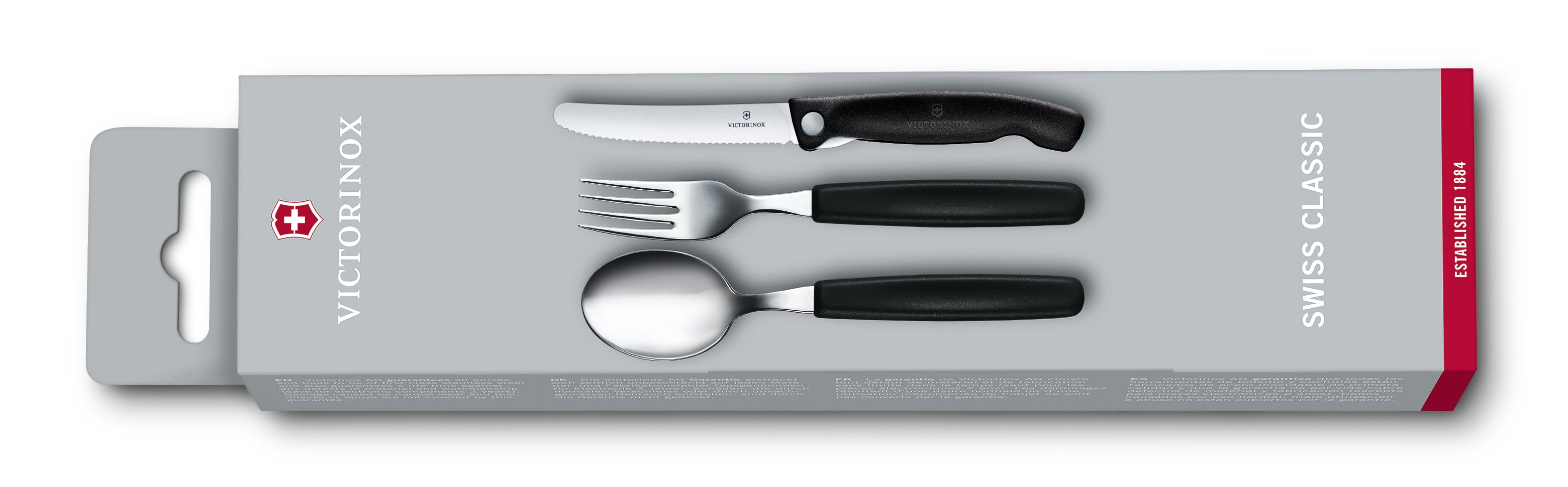 Swiss Classic Paring Knife, Fork and Spoon Set