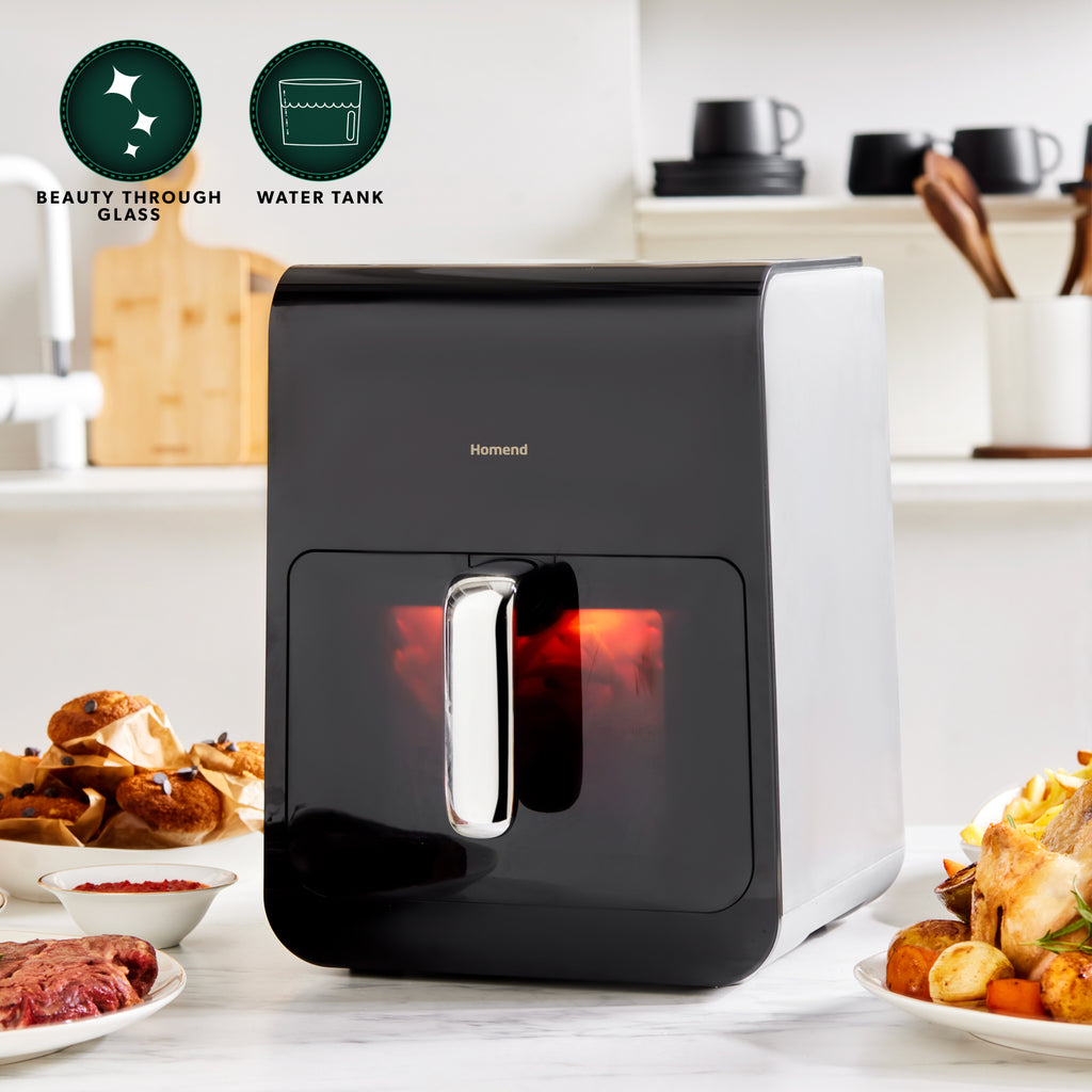 Homend Airfryday 2507UK with Steam Function 12 Different Programmes Touch Screen 6L Air Fryer